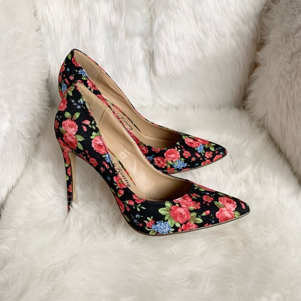 Penny Loves Kenny Heels Floral size 7M‎ - Picture 3 of 12